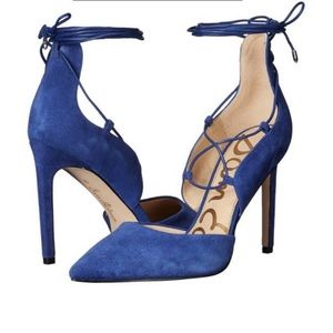 Sam Edelman “Helaine” Blue Velvet Shoe.
